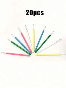 10/5/2/1pcs Set Plastic Threader, Bright Color Cylindrical Needle Threader - Easy Sewing Tool Kit - Durable DIY Accessories For Beading And Fine Threads - Suitable For Elderly Threading, Plastic Wire Stripper, Modern Household Plastic Needle Threader, Beading Tools, Cylindrical Threader Set, Beading Needle Assist Tools, Random Color, Mother's Day, Mother's Day Gift, Wedding Season, Graduation Season, Gift For Family And Friends - Multicolor - View 14