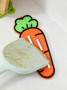 1pc Pot Lid Pad, Spatula Storage Pad, Soft Rubber Countertop Drain Pad, Insulation Pad, Cutting Board Placement Pad, Soap Drain Pad. - Multicolor - View 2