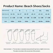 Unisex Anti-Slip Diving Socks, Quick-Drying Wetsuit Socks, Barefoot Water Shoes For Beach, Swimming, Snorkeling, Suitable For Water Sports And Pool Parties, Lightweight & Comfortable, Perfect For Beach Walks, Outdoor Activities, Yoga, Pilates, Beach Accessories, Swimming Accessories, Beach, Diving Equipment, Surfing, Boating, Family Entertainment, Outdoor Activities, Summer Games, Beach Games, Men's Gifts, Women's Gifts, Sports Gifts - Multicolor - View 4