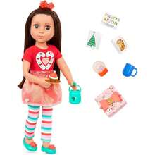 Glitter Girls – Muñeca de Moda de 14 Pulgadas – Cabello castaño Oscuro y Ojos Marrones – Traje y Accesorios de día Festivo – Globo de Nieve, Caja de Regalo y Tarjetas – Más de 3 años – Nochebuena,40984170 - Champán - Ver 1
