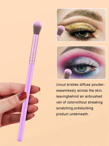 21PCS Makeup Tools Set Including:18PCS Makeup Brush Set+1pc Multi-Functional Zipper Toiletry And Cosmetic Bag Waterproof+2PCS Triangle Powder Puffs - Multicolor - View 9