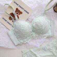 Women Sexy Lingerie Sets - Light Green Suit - View 3