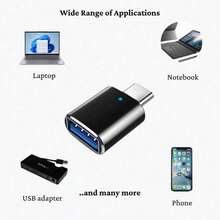 USB-C 公头转 USB 母头 OTG 转换器，适用于 USB 风扇音箱 - 預設 - 查看 2