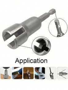 1pc Butterfly Bolt Socket Wrench 6.35mm Hex Shank Socket Adapter Nut For Power Tool Slotted Electric Screwdriver - A - View 8