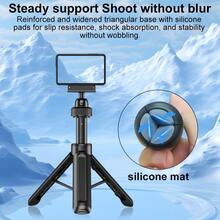 Universal Tripod, Quick Release Base, Selfie Stick Extension Accessories Compatible With DJI OSMO Action Action 5 Pro, Action 4 And Action 3 - Black - View 4