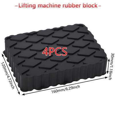4pcs Ramp Rubber Blocks Car Lift Blocks