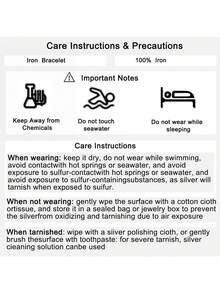 1件装时尚简约金属合金光滑手镯，珠宝礼品，适合青少年和成人 - 27805-S-EP - 查看 7