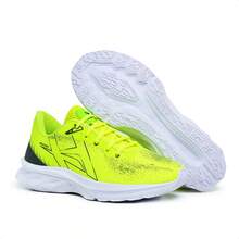 Women's Sneakers For Gym, Walking, Light And Comfortable, On . Fitness And Running. - Màu xanh chanh - Xem 2