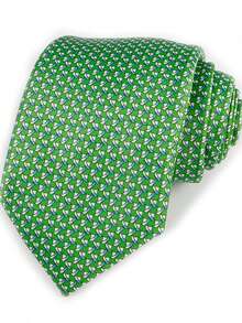 Exclusive Design Luxury Men's Digital Print Tie - Navy Blue With White And Beige Geometric Pattern, Super Fine Fiber, Woven Texture, Suitable For Thanksgiving, Father's Day And Campus Events - Multicolor - View 20