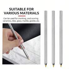 Alloy Carbide Scriber Pens Scribe Metal Wood Glass Tile Cutting Marker Hardwood Hand Tool For Precision Lettering - Silver - View 2