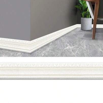 1pc 2.3 Meters Self-Adhesive Waterproof Wall Decor Trim Sticker For Living Room