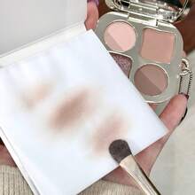 SHAQINUO Kertas Pencampur Makeup Profesional, 100 Lembar Per Buku. Tipis, Kuat, dan Tahan Sobek, Sekali Pakai. Mencampur Warna Secara Alami, Mudah Dibawa, Dilengkapi dengan Tongkat Pencampur. - Clear - View 6