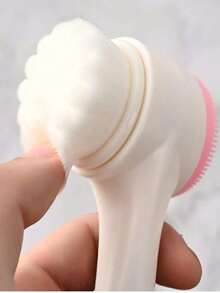 Escova de limpeza facial unissex em silicone macio, 2 em 1, com massagem manual dupla para limpeza profunda dos poros e esfoliação suave. Remove eficazmente células mortas e impurezas do rosto e do corpo. Ideal para massagem, cuidados com a pele, remoção de maquiagem, beleza, limpeza facial, higiene pessoal e limpeza em geral. Portátil e fácil de limpar, pode ser usada em casa, no chuveiro, no banheiro, no spa, na escola, nas férias e na praia. Óleo de limpeza corporal, acessório de banheiro, decoração para banheiro, pequeno utensílio de banheiro, acessório para banheiro, utensílio de banho, artigos de higiene pessoal, presente para o Dia das Mães e para o Dia dos Pais. - A - Ver 8