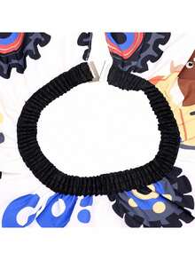 Adjustable Kids Haircut Cape, Cartoon Shawl, Suitable For Children Haircut, Colorful Haircutting Cloak - Multicolor - View 5