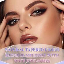D Curl High Capacity Individual Eyelashes Book For Beginner, 10D20D30D40D50D60D80D Mix Style Dense Creling Segment Lashes Extension, DIY Makeup Beauty Fake Eyelash Books For Different Eye Makeup, Long Lasting Fluffy Thick Natural Look False Wispy Lash Suitable For Daily Outings, Travel, Photography, Gatherings, Weddings, And Makeup - D - View 6
