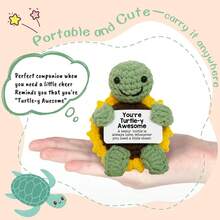 4pcs/Set Handmade Crochet Desktop Decor Figurines, Cute Sci-Fi Dolls, Ideal Birthday/Friendship Gift For Best Friends, Sisters, Mom, Grandma, Coworkers, Family, Positive Emotion Support, Creative Party/Valentine's Day/Thanksgiving Plush Doll Ornament - Multicolor - View 5