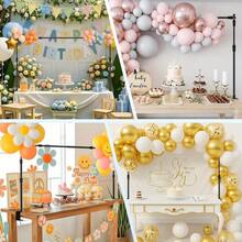 Over The Table Rod Stand With Clamps, Adjustable Length Table Arch Stand, Metal Table Backdrop Stand, Black Gold Table Hanging Decor Rod For Wedding, Birthday, Halloween, Christmas Party - Multicolor - View 9