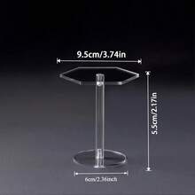 Acrylic Round Transparent Jewelry Display Stand, Perfume Stone Model Showcase, Jewelry & Cosmetics Storage Rack - Multicolor - View 17