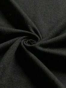 FNI Fusion Women' Plain Casual Versatile Crew Neck Short Sleeve T-ShirtOversized Casual Going Out Tops Women, Perfect - 黑色 - 查看 4