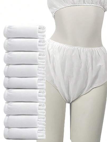 30 Stück/Packung Einweg-Damenunterwäsche, weich & atmungsaktiv, weiß, geeignet für Reisen, Wochenbett, Große Größen, kurze & lange Trips, tragbar, unisex, Geschäftsreise, Hotel SPA, kein Waschen erforderlich, Menstruationsperiode