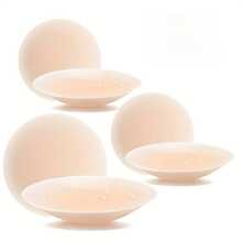 Cake Body Nipple Covers Silicone Pasties For Women - Adhesive Petals Nipple Covers, Seamles And Sheer Adhesive Silicone Nipple Pasties Stickye Breast Petals 1 Pair - 均碼 - 查看 6