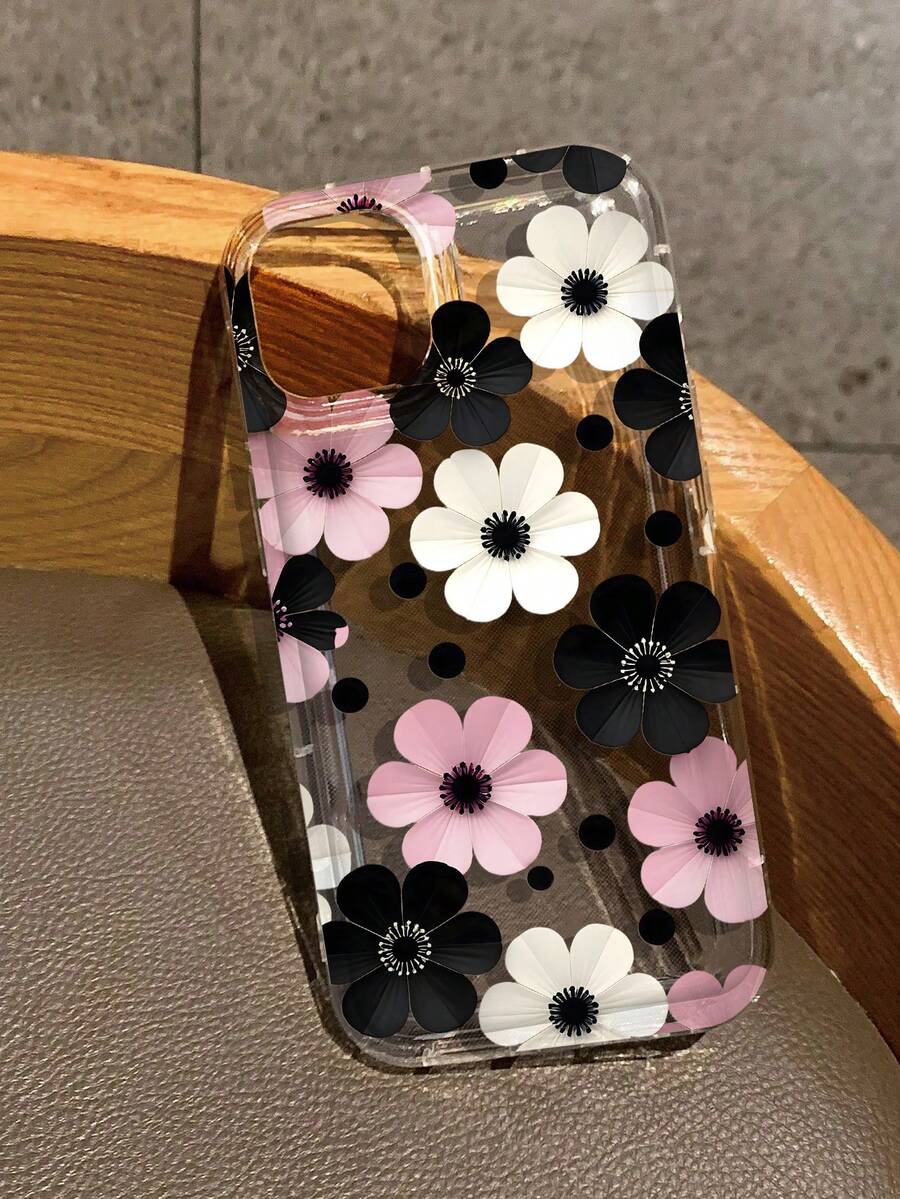 花卉图案透明手机壳，兼容 13/11/17/17 Pro/16/14/15/15 Pro/15 Plus/15 Pro Max/7 Plus/8 Plus/X/Xs Max/Xr/11 Pro/12 Pro/13 Pro/14 Pro/12 Mini/13 Mini/11 Pro Max/12 Pro Max/13 Pro Max/14 Pro Max/14 Plus/17 Pro Max/17 Air/6/6s Plus/7/8/16 Pro/16 Plus/16 Pro Max/SE2/17 Pro Max 和三星 Galaxy A54/A14/A12/A13/A15/A32/A33/A24/A52S/S20/S21/S22/S23/S24/S23 Plus/S24 Ultra/S25/A15/A33/A23。 - 彩色 - 查看 1