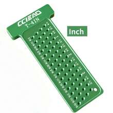 Trazador de carpintería de 4 pulgadas/100MM, medidor de marcadoétrico/pulgadas para herramienta de medición de dibujo de líneas de carpintería y calibración cruzada FQCH - T-4IN (PULG.) - Ver 2