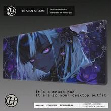 Strange Short-Haired Girl Mouse Pad Rubber Anti-Slip Desk Mat Pc Accessories Gaming Mat Keypad Extended Mousepad Office Pad - BLACK4 - 查看 15
