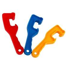 2个装塑料桶盖开启器 - 5加仑油漆罐开启扳手，轻巧耐用设计，适用于家庭和工业用途，紧凑型油漆罐开启器，带易握手柄 - 彩色 - 查看 9