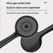 Juego de grifería de ducha multifunción de 4 ajustes - Cabezal de ducha de lluvia montado en la pared con teclas de piano, panel superior de rociado grande, con cabezal de ducha de mano y pistola rociadora - Gris Oscuro - Ver 5