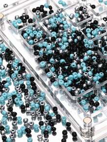 Blue Series Atmosphere Limited Edition Ins Style Glass Rice Bead Beads Scattered Beads DIY Handmade Bead Bracelet Necklace Matching - Multicolor - View 11