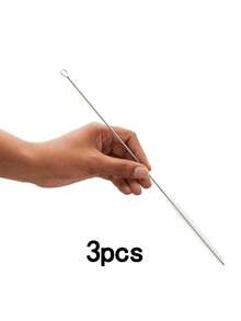 1/3/6件装金属吸管清洁刷 - 超长不锈钢刷，适用于清洁可重复使用的吸管、瓶子和管状物品 - 多色 - 查看 8