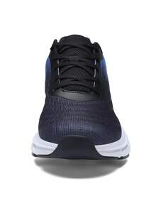 Giày chạy bộ nam dệt kim thoáng khí, giày thể thao thường ngày ngoài trời. - màu đen - Xem 4