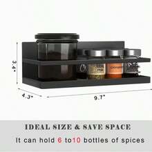 Refrigerator Storage Rack - 블랙 - 보기 4