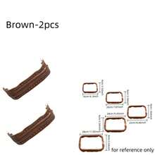 1/2 pièces Sac DIY Bouche carrée Bordure dorée  PU, Augmente la position des trous de couture, Convient pour les charnières de matériel de bagages, les supports de sac nuage, les clips de bouche de sac tressé, les clips de sac à main, la production de portefeuille DIY, Multifonctionnel - Multicolore - Voir 29
