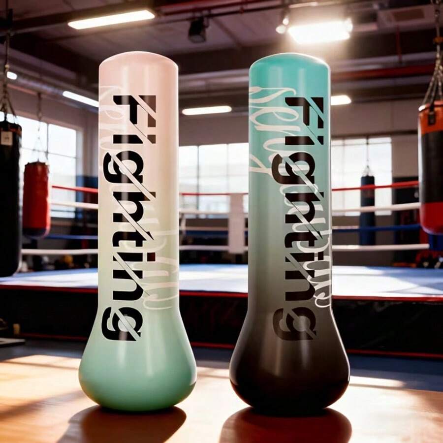 1.5m Inflatable Punching Bag PVC Boxing Training Sandbag Adjustable Weight Freestanding Punch Bag For Practicing Karate - Multicolor - View 1