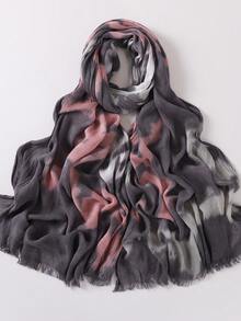 Dreamy Collection New Modest Hijab With Natural Crinkle Texture, Tie Dye Tie-Dye Printed Scarf, Breathable Muslim Headscarf - Multicolor - View 10