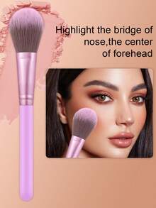 21PCS Makeup Tools Set Including:18PCS Makeup Brush Set+1pc Multi-Functional Zipper Toiletry And Cosmetic Bag Waterproof+2PCS Triangle Powder Puffs - Multicolor - View 8