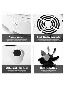 LIMEGIRL 美甲粉尘收集器，适用于亚克力美甲粉尘收集器、美甲粉尘风扇、美甲清洁设备 - 高功率低噪音美甲粉尘提取器，适用于凝胶美甲沙龙和家庭使用，适合自用和送礼，粉色和白色 - 彩色 - 查看 4