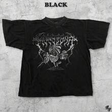 Camiseta de Planta Monstera de Metal Negro, Estilo de Banda Deathcore, Camiseta Gráfica Botánica, Regalo de Papá de Planta Gótica, Hoja Grunge Vintage, Camiseta Unisex para Adultos - Blanco y negro(no personalizable) - Ver 2
