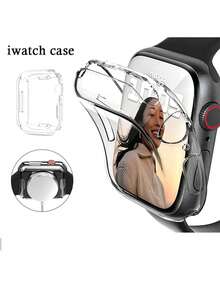 3pcs Transparent TPU Shockproof Earphone Case With Metal Clip - Clear - View 4