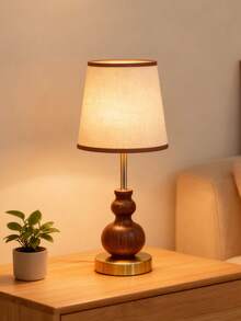 1件木纹装饰台灯，适用于客厅、书房、酒店客房、户外露营、开斋节礼物、卧室、阅读、学生、儿童、装饰、孕妇夜灯、感应式、祈祷角、意式、极简主义、中式、法式、现代阿拉伯风格、极简伊斯兰设计、绿洲混合风格 - 彩色 - 查看 1