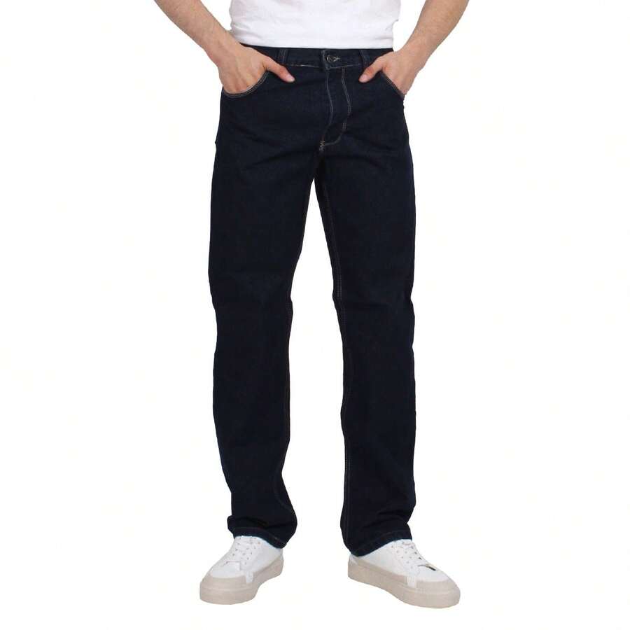 Thick Denim Jeans 14 Ounces Various Sizes - 深色水洗藍 - 查看 1