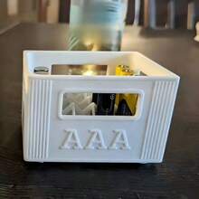 1个3D打印AAA/AA电池收纳盒 - 高容量，30/20个隔层，耐用塑料材质，适合家居装饰、圣诞节和万圣节礼物、电池整理盒 | 装饰性电池盒 | 可堆叠设计 - 彩色 - 查看 14