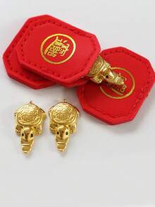 风水招财龟钱包挂件，咬钱龟摆件，保佑长寿和财运亨通 - 彩色 - 查看 4