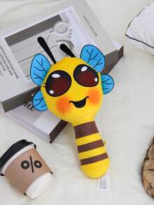 Búp bê nhồi bông hình ong đáng yêu, mắt to, màu vàng xanh, cao 30cm/11.81inch, hàng mới về, dành cho bé sơ sinh và trẻ nhỏ, chất liệu vải mềm mại, dễ thương, thích hợp làm quà tặng năm mới, Giáng sinh, sinh nhật, Ngày thiếu nhi, trang trí nhà cửa và phòng trẻ. - Màu vàng - Xem 5