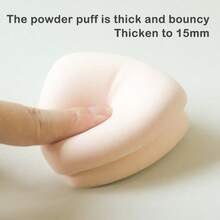 2Pcs Super Soft Dry And Wet Dual-Purpose Blush Foundation Liquid Makeup Cushion Triangular Sponge - Multicolor - View 12