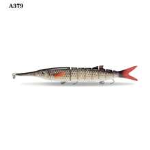 1pc 55g 9.45" Multi-Jointed Hard Bait Lure - Saltwater Swimbait With Treble Hooks, Iridescent Effect Suitable For Bass, Striped Bass And Steelhead - Realistic Freshwater And Saltwater Fishing Lure | Sturdy Metal Lip, Floating Fishing Bait - Multicolor - View 12
