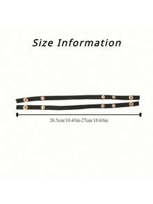 Adjustable Metal Buckle Sandals With Straps - Slip-Resistant Modification Suitable For Loose Slippers, Comes With Transparent Plastic Heel Cap (Black And Transparent Colors) - trong suốt - Xem 4