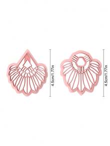 Boho Feather Clay Cutters, Feather Stud Clay Cutters For Jewelry Making, Elegant Feather Shaped Jewelry Making Tool, Polymer Clay Earrings Cutters, DIY Jewelry Making - Feather Clay Cutters - View 10